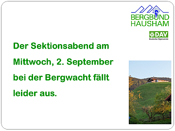 Artikelbild zu Artikel Sektionsabend